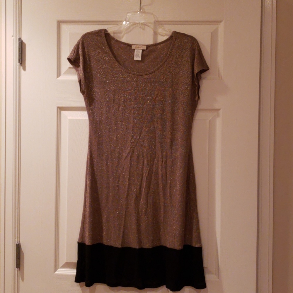 Fall two tone shimmery Gold/Black Dress